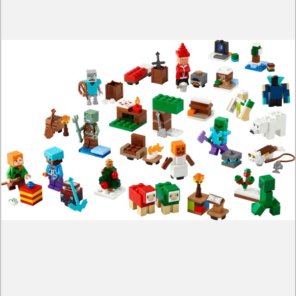 Lego Minecraft Advent Calendar Set - Green, Brown, White - Picture 3 of 3
